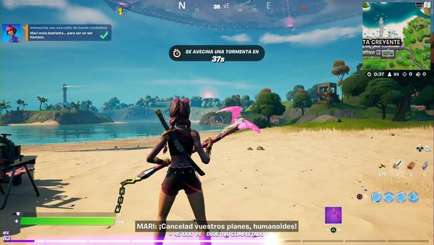 Fortnite - Interactúa con una radio de banda ciudadana: desafío completado