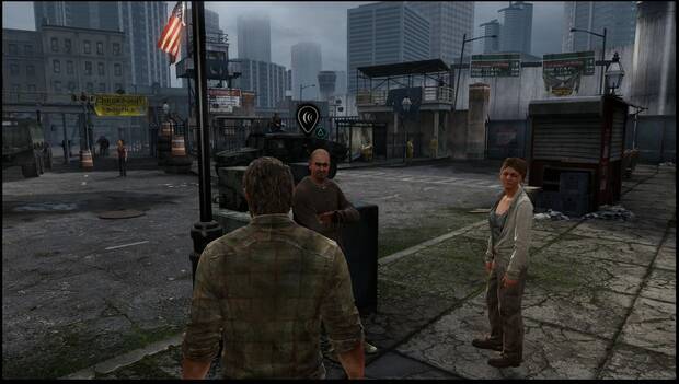 The Last of Us - Conversaciones opcionales: ejemplo del icono que activa las conversaciones opcionales