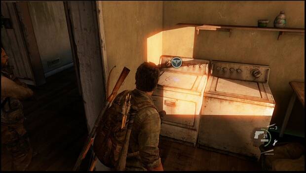 The Last of Us - Colgantes de Luciérnaga: ubicación del Colgante de Peter Mrozik en el cuarto de la lavadora de la primera casa tras abandonar la iglesia