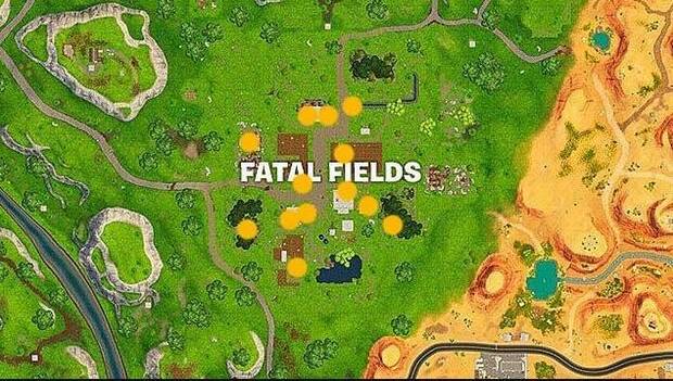 Fortnite Battle Royale, Fortnite, Fornite, Desafíos, Semana 3, Temporada 5, Registra cofres en Latifundio Letal