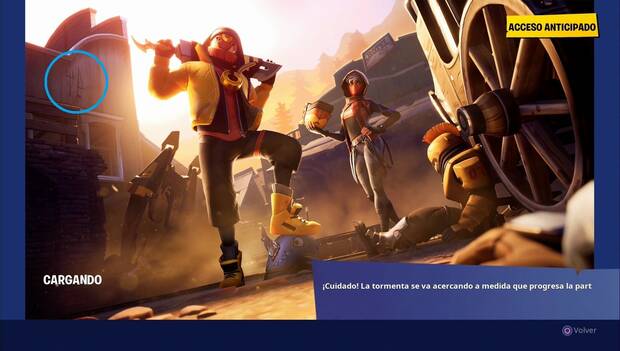 Fortnite - Estrella de batalla secreta 2: pantalla de carga Tiroteo al anochecer