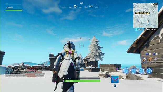 Fortnite - Portabotines en una Zona Ardiente