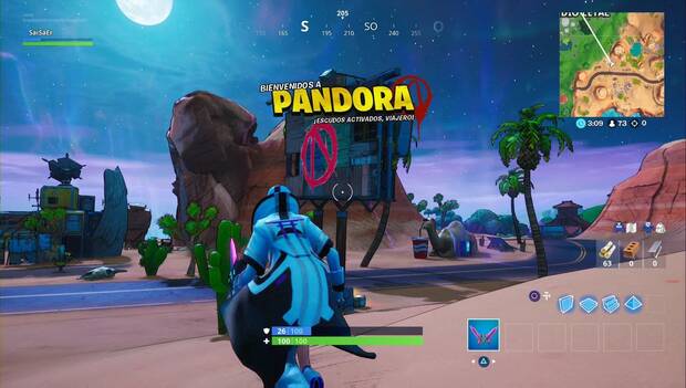 Fortnite - Encuentra símbolos de la Cámara: símbolo al oeste