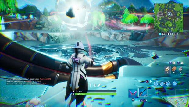 Fortnite - Taquillazo: inflige daño bajo los efectos de gravedad baja