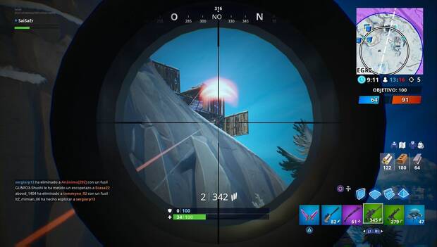 Fortnite Battle Royale - Inflige daño a enemigos desde abajo