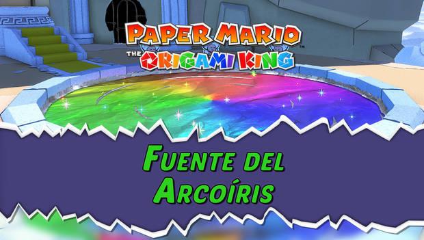 Guía de la serpentina verde de Paper Mario: The Origami King al 100% - Walkthrough Fuente del Arcoíris