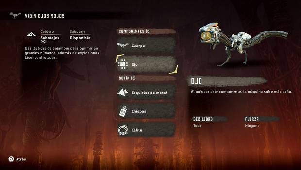 Horizon Zero Dawn - Vigía Ojos Rojos