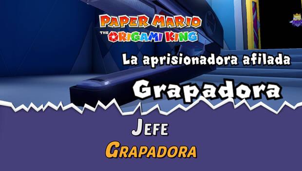 Paper Mario: The Origami King - Guía para combatir al Grapadora