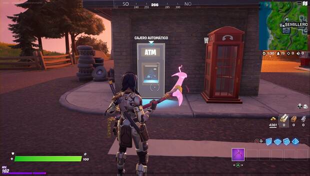 Fortnite Battle Royale - Misiones de Free Guy: cajero automático