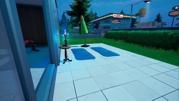 Fortnite Battle Royale - Recoge un florero en Albercas Adormecidas: segundo florero en Albercas Adormecidas