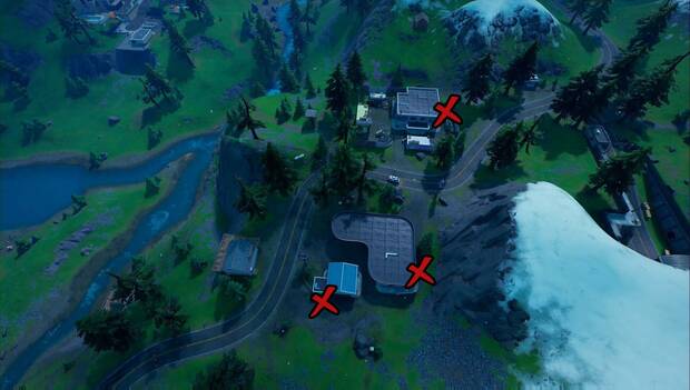 Fortnite Battle Royale - Recoge una lata de comida para gatos vintage en Rincón Rencoroso o Acantilados Arenosos: mapa de latas en Rincón Rencoroso