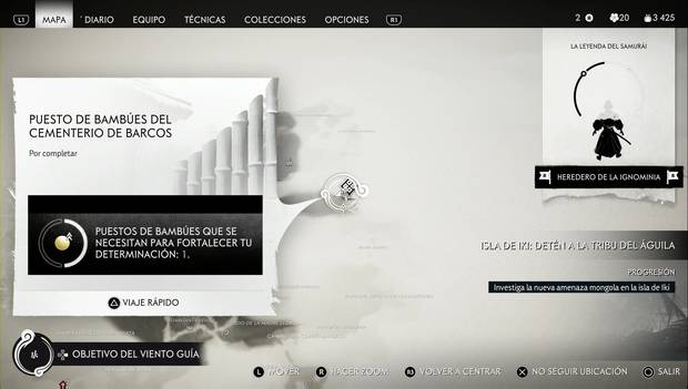 Ghost of Tsushima - Puesto de bambúes de la isla de Iki: puesto de bambúes del cementerio de barcos