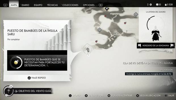 Ghost of Tsushima - Puesto de bambúes de la isla de Iki: puesto de bambúes de la ínsula de Saru