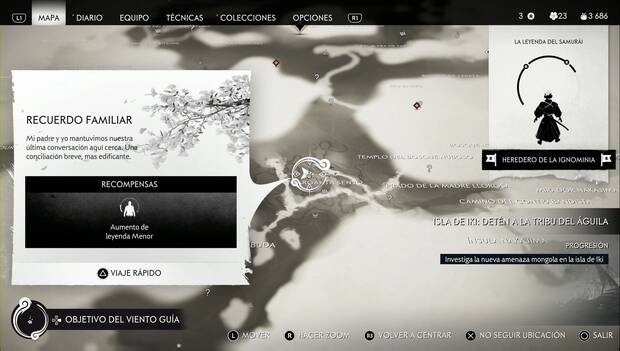 Ghost of Tsushima - Recuerdos: ubicación del recuerdo familiar