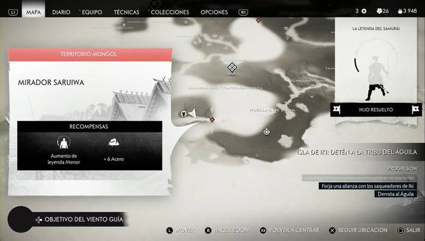 Ghost of Tsushima - Isla de Iki: Mirador Saruiwa (campamento mongol)