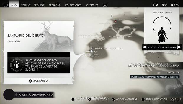 Ghost of Tsushima: Isla de Iki - Santuarios de animales: santuario del ciervo 3