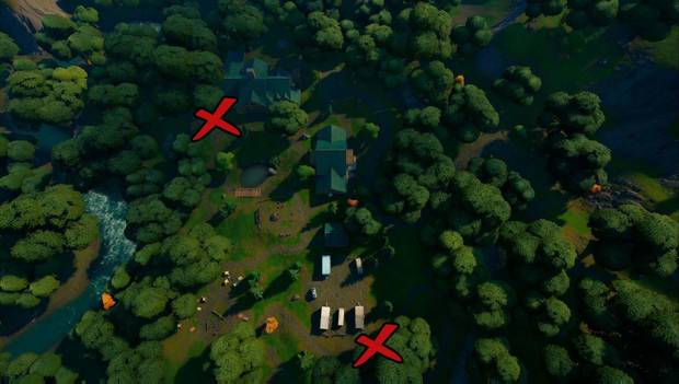 Fortnite Battle Royale - Destruye dianas con armas de la OI: mapa con la ubicación de las dianas de Alameda Afligida