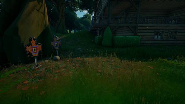 Fortnite Battle Royale - Destruye dianas con armas de la OI: dianas en la parte noroeste de Alameda Afligida