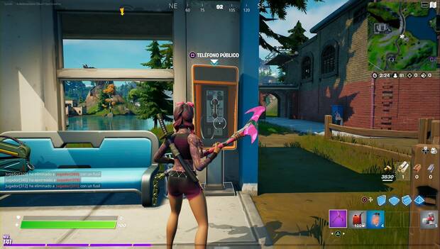 Fortnite Battle Royale - Misiones legendarias Semana 8: Recibe órdenes de Slone a través de un teléfono público