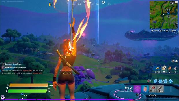 Fortnite Battle Royale - Misiones de la Semana 9: Baila en un platillo abductor o como pasajero en un platillo