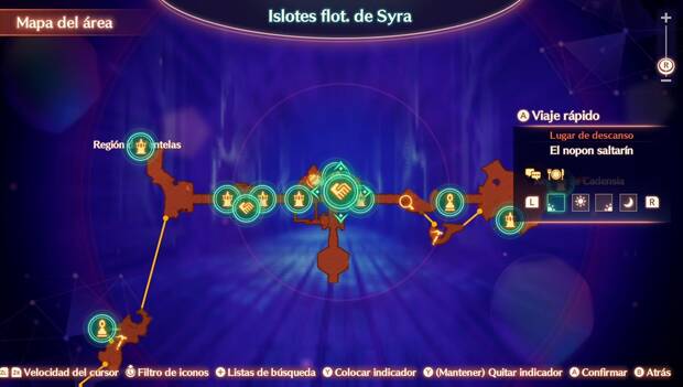 Xenoblad Chronicles 3 - Misiones del postgame: ubicación de la zona del Castillo Keves