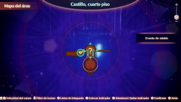 Xenoblade Chronicles 3 - Misiones secundarias del postgame: punto donde se activa la misión Órdenes del trono
