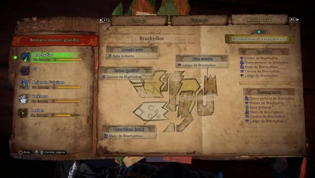 Monster Hunter World Iceborne - Brachydios: objetos que deja caer y recompensas