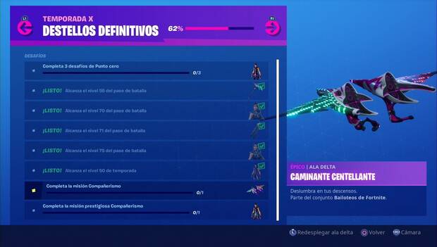 Fortnite Battle Royale - Ala delta Caminante Centelleante