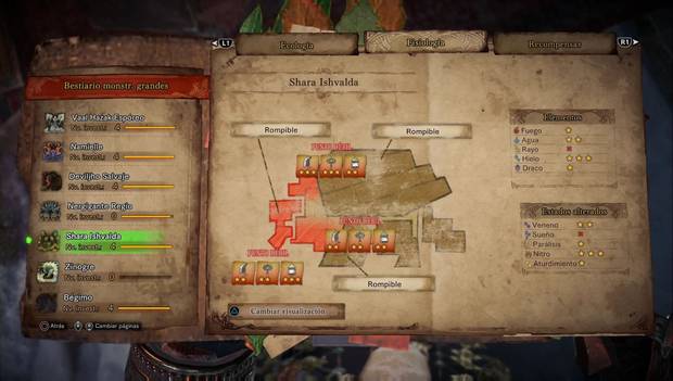 Monster Hunter World Iceborne - Omnidragón (Shara Ishvalda): debilidades y fortalezas, forma 1