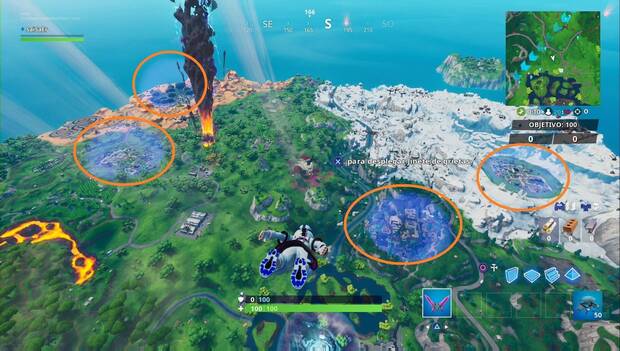 Fortnite Battle Royale - Zonas de grieta