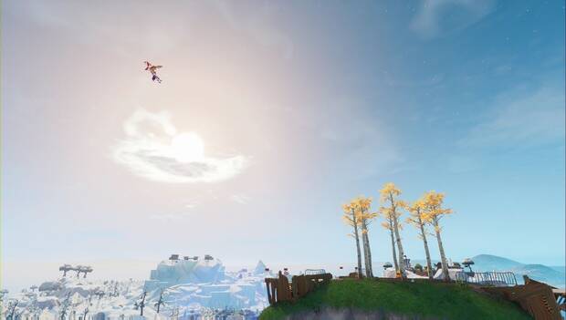 Fortnite - Pilotos de tormentas: aterriza en una colina coronada por un círculo de árboles