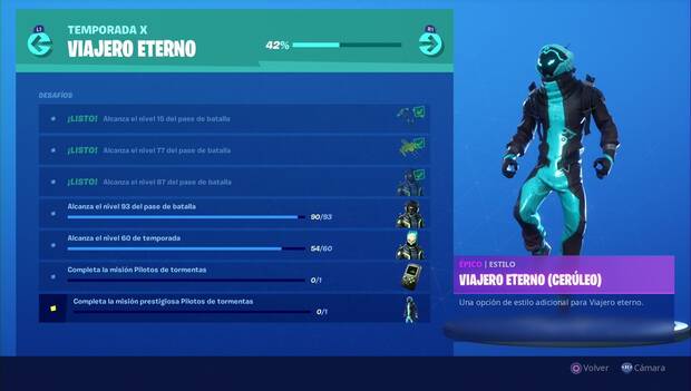 Fortnite - Skin Cerúelo para Viajero Eterno