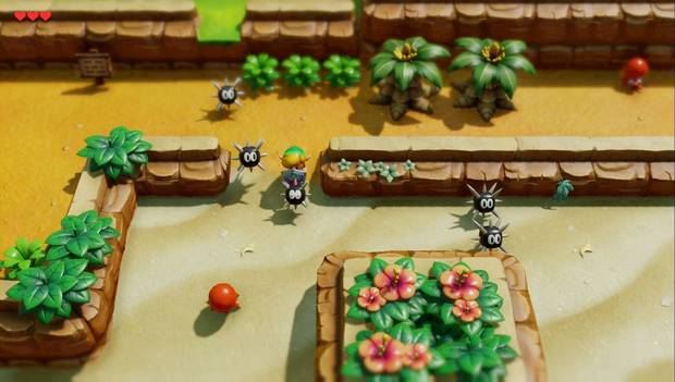 The Legend of Zelda: Link's Awakening Remake - Empuja los monstruos con pinchos