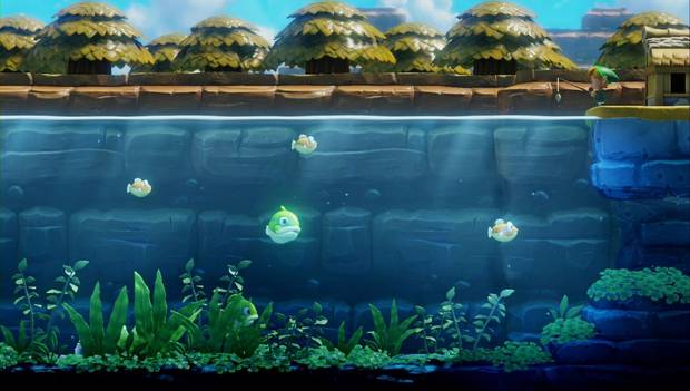 The Legend of Zelda: Link's Awakening: Piezas de corazón en el estanque