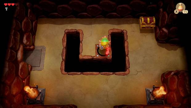 The Legend of Zelda: Link's Awakening: cofre del interruptor