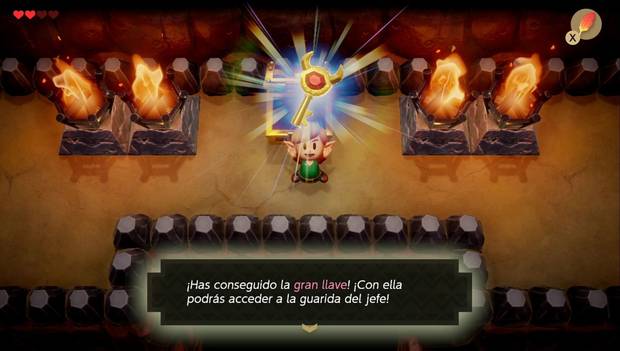 The Legend of Zelda: Link's Awakening - Cueva Tail: Gran llave de la Cueva Tail