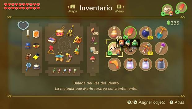 The Legend of Zelda: Link's Awakening - Ocarina con la balada del Pez del Viento