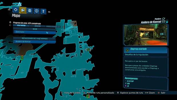 Borderlands 3 - Claptrap en Asidero de Konrad