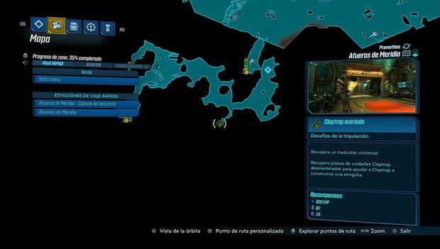 Borderlands 3 - Claptrap averiado en Afueras de Meridio