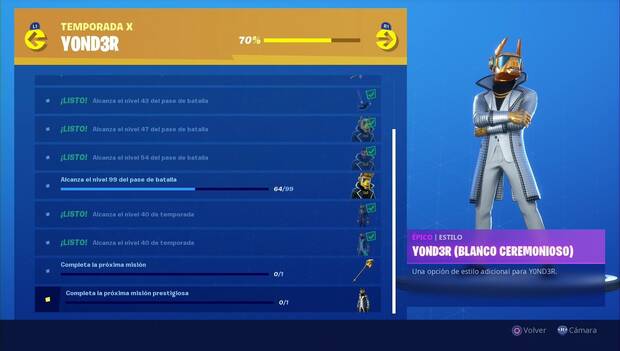 Fortnite Battle Royale - Estilo Blanco Ceremonios para YOND3R