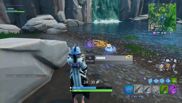 Fortnite - Baila después de abrir una caja de suministros en partidas distintas