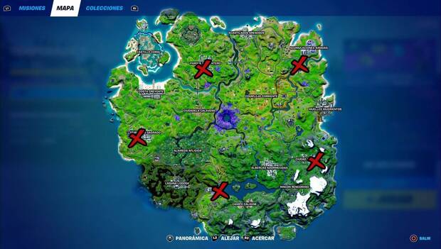 Fortnite Battle Royale - Semana 13: Deja documentos secretos en una parada de autobús, ubicación de las paradas con maletín