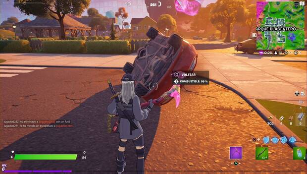 Fortnite Battle Royale - Misiones de parada en boxes: coche volcado