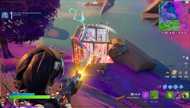 Fortnite Battle Royale - Misiones de Penny: estructuras de oponentes destruidas