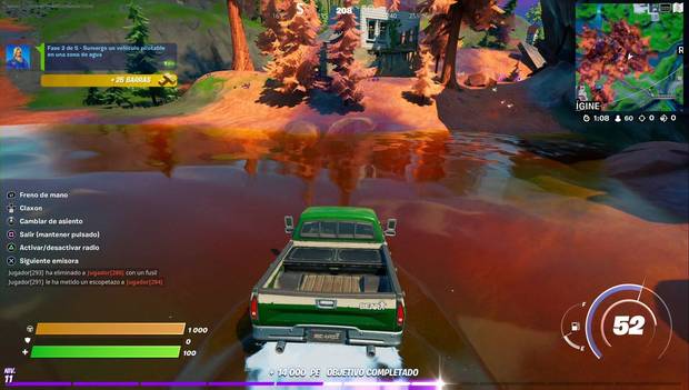 Fortnite Battle Royale - Misiones de Jonesy Buceador: vehículo sumergido