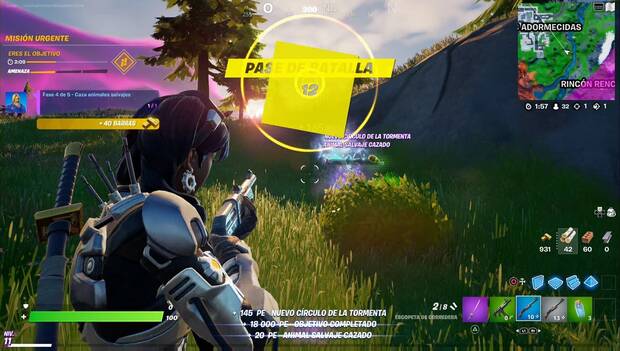Fortnite Battle Royale - Misiones de Jonesy Buceador: cazando animales salvajes