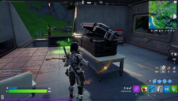 Fortnite Battle Royale - Misiones de Charlotte: cofre de la OI