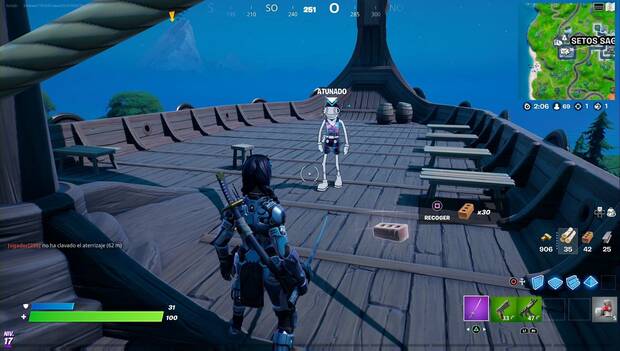 Fortnite Battle Royale - Misiones de Atunado: ubicación de Atunado