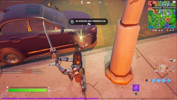 Fortnite Battle Royale - Misiones de Atunado: ruedas de vehículos reventadas