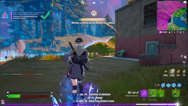 Fortnite Battle Royale - Misiones de Fabio Crindulce: bailando tras hacer daño